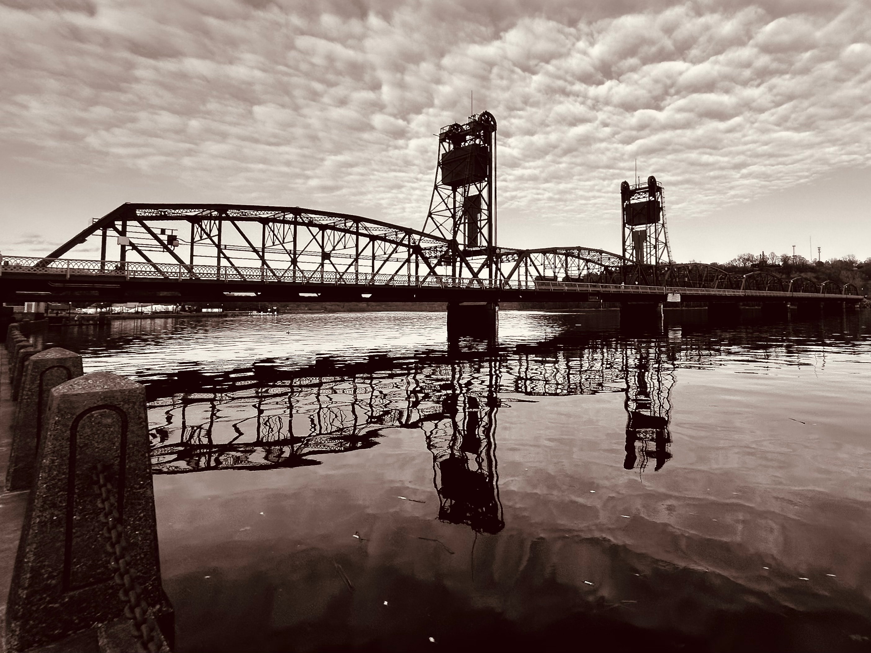 The Stillwater lift bridge over the St. Croix River